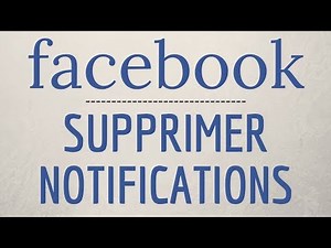SUPPRIMER NOTIFICATION Facebook, comment désactiver les notifications sur Facebook