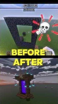 Netherite Portal vs Your Portal👾 | #minecraft #gaming