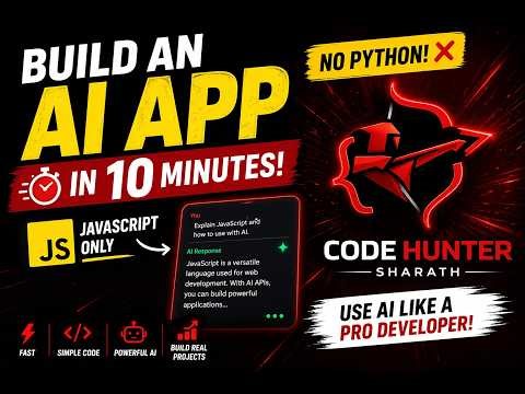 I Built AI Apps Without Python… Using JavaScript