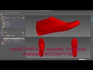 ICAD3d 2020 full flattening+2D for #shoepatterns#icad