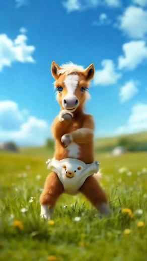 Adorable Diaper Pony Dance Video