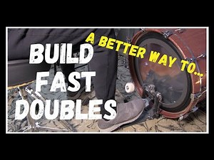 BASS DRUM DOUBLE STROKES ON YOUR SINGLE PEDAL - A BETTER WAY TO BUILD THEM - It's not what you think