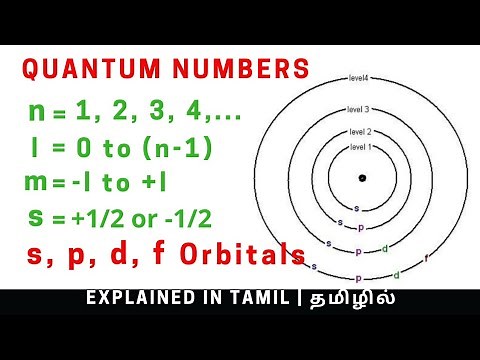 Quantum numbers, Sub levels, and Atomic orbitals explained | Class 11 | Tamil - தமிழில்