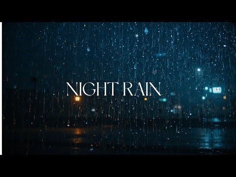 Dark Night Rain on Window 🌧️ 1 Hour Deep Sleep Rain Sounds