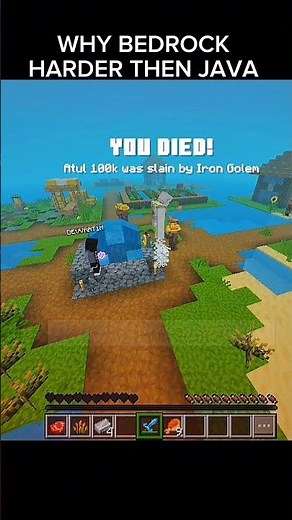 WHY BEDROCK HARDER THAN JAVA EDITION 🥵#minecraft #minecraftjava