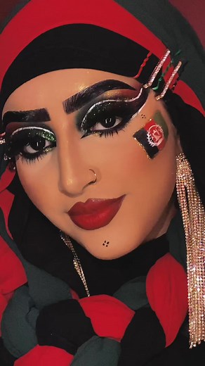 Celebrate Afghanistan's Independence Day with Beautiful Afghan Flag Makeup
