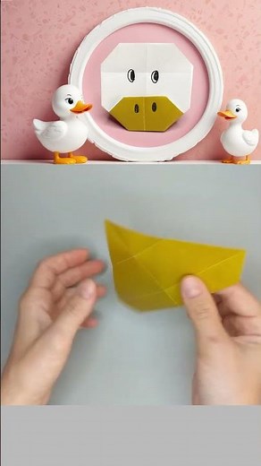 Simple Origami Duck Tutorial 🦆 | Easy DIY Craft for Children Ages 3+