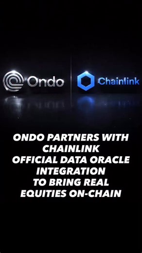 Livz Ryan | 📰 🔥 Ondo Finance partners with Chainlink to bring tokenized US stocks on-chain. Ondo has integrated Chainlink as its official data oracle... | Instagram