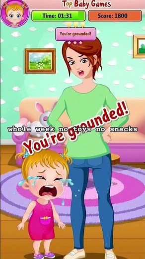 Baby Hazel gets grounded sora ai part 1