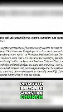 Plymouth Brethren Christian Church's Homophobia: Royal Commission Exposes Cruel Cult