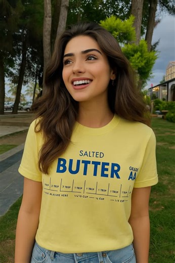 This “Salted Butter” tee is your go-to for beach days, coffee runs & weekend hangs 💛 #womenshirt #summeressential #womenshirts #summershirts #summerbasics #womenscomfortwear #summertees #summertimemusthaves #oversizetee #starshollowsweatshirt