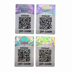 [Hot Item] Adhesive Custom 2D Barcode Qr Code Security Printing Hologram Label
