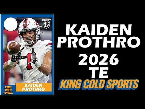 Kaiden Prothro (2026 TE) Junior Year Highlight Tape Evaluation