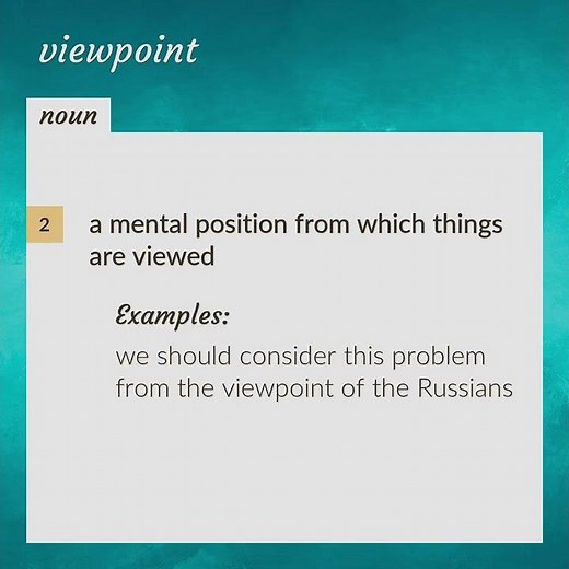 Viewpoint | meaning of Viewpoint