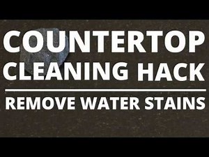 Countertop Cleaning Hack: Water Stain Remover