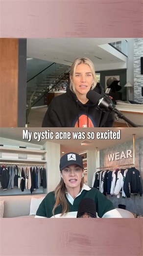 Calm Down with Erin & Charissa on Instagram: "NFL playoffs continue! 🏈 We are picking at pimples 🙃 Trying to get some sleep😫 Preparing for re-entry 😈 All new episode & so much more! 😱"