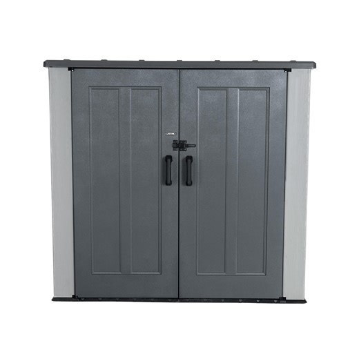 Lifetime Polyethylene Utility Storage Shed, 19.5 sq. ft., 6.3ft x 3.6ft x 5.7ft., Gray, (60517U)