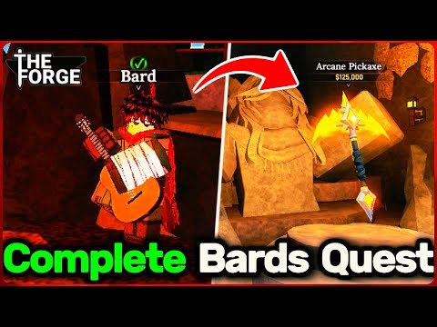 How To COMPLETE BARDS LOST GUITAR QUEST FAST! (Unlock Arcane Pickaxe) | Roblox: The Forge