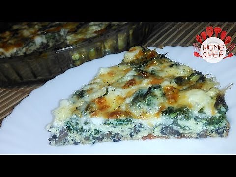 SPINACH MUSHROOM AND FETA CRUSTLESS QUICHE