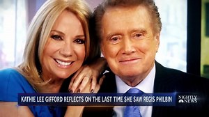 WATCH: Kathie Lee Gifford’s kind words remembering former coworker and friend Regis Philbin. | NBC Nightly News with Tom Llamas