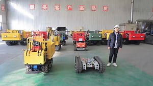 Wireless Remote Control Load 500kg-8000kg Battery Powered Rubber Track Chassis Suitable for Farm and Site Etc.