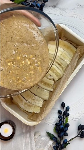 Healthy Banana Bread 🍌 No Sugar, No Oil, No Flour!