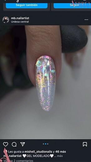 21K views · 496 reactions | Tutorial de técnica híbrida ✨ extensión con poly gel y nivelación con builder gel  #manicuratips #nailstutorial | Andrea Mix art | Facebook