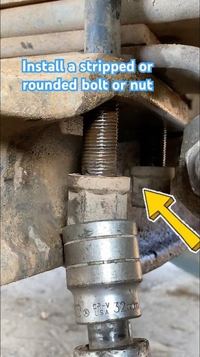 How to remove a stripped or rounded bolt or nut easily! #mechanic