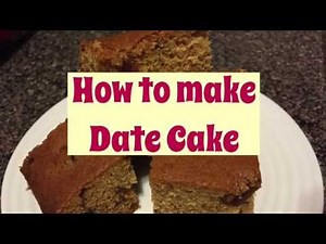 Date Cake- Easy Date Cake using tea