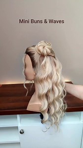 9.3K views · 80 reactions | Mini Buns & Waves #HairTutorial #Braids #HairInspiration #HairstyleIdeas #HairGoals #BraidingHair #BraidStyles #EasyHairstyle #CreativeBraids #PerfectHairDays | Perfect Hair Days | Facebook