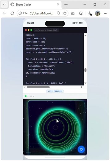 Pure CSS 3D Animation That Will Blow Your Mind #shorts #threejs