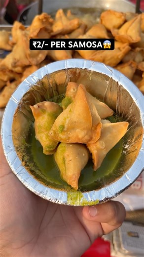 ₹10 Ke 5 Samose 😱 || Indian Street Food ❤️ #shorts