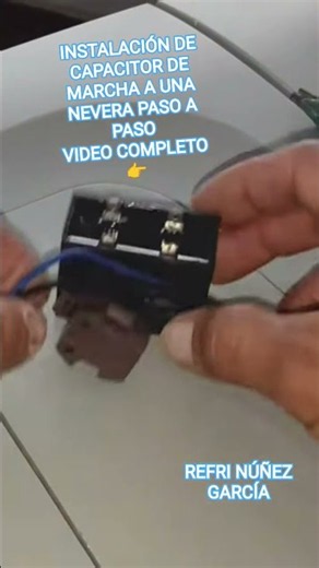 STEP-BY-STEP INSTALLATION OF A RUN CAPACITOR ON A REFRIGERATOR #viralshortvideo #mabe #refrigerat...