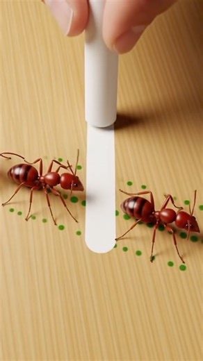 Ants Blind? Chalk Line Wipes Out Pheromone Trail—Lost Forever! 😱