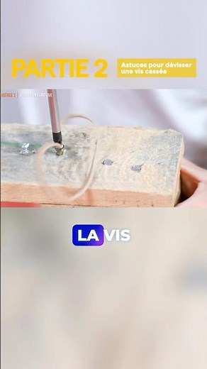 👉 Astuce pour rattraper une vis cassée - Partie 2 | #shortsfeed