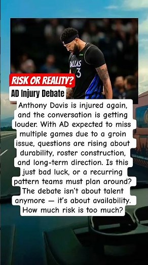 Anthony davis injury update #anthonydavis #nbadebate #nbainjury