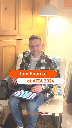1.2K views · 19 reactions | Euan and Rachael will be presenting a new way of thinking about #AAC modeling in an interactive workshop at #ATIA2024 If you're there, we would love to see you! | AssistiveWare | Facebook