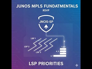 Juniper JNCIS-SP - Junos MPLS Fundamentals - RSVP - LSP Priorities