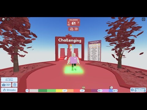 roblox daily difficulty chart obby speedrun! (all stages: 1-100)