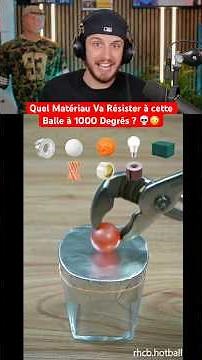 Which Material Will Withstand This 1000 Degree Ball? 💀😳