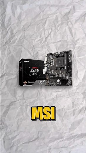 Is MSI's A520 A PRO worth it? #msi #placamae #pcgamer #ryzen #amd #am4 #memes #technology #tech #pc