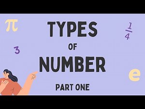 Types of Number in Maths: Part One