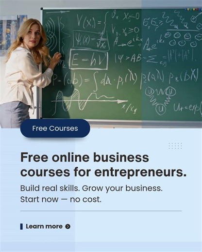 Free online business courses for entrepreneurs.