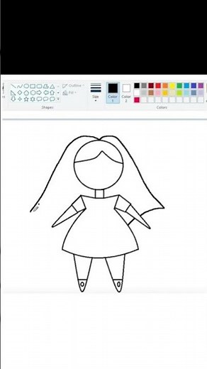 How to drawing ms paint🌴How to drawing paint in computer🎇ms paint drawing🎇drawing in ms paint🌾mspain