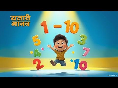Chalo Ginti Seekhein | Hindi Counting Rhyme Kids Learning Song #HindiRhyme #GintiSong #KidsLearning
