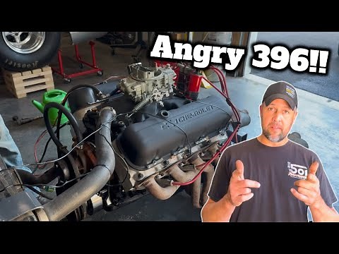 First Time Running This 396 Big Block Chevy, It Sounds ANGRY!!