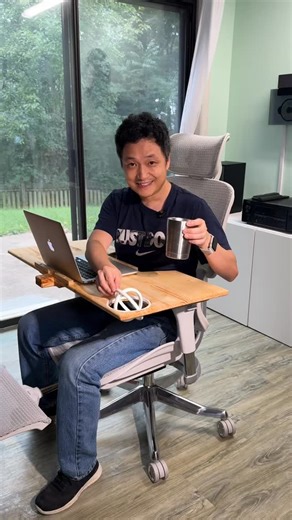 1.1M views · 23K reactions | Gyro cup holder added. Portable monitor next. #reclinerworkstation #woodworking | Tools. Electro. DIY | Facebook