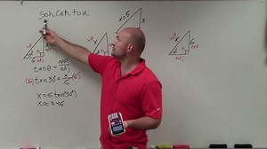 How to use trigonometric functions to find the missing side of a triangle