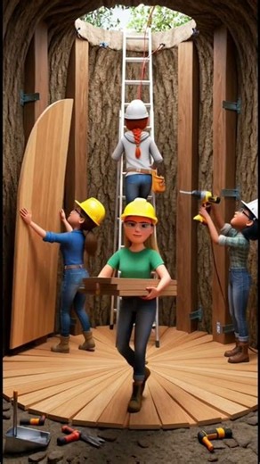 Amazing Tree House Build | Making a Beautiful House in a Tree