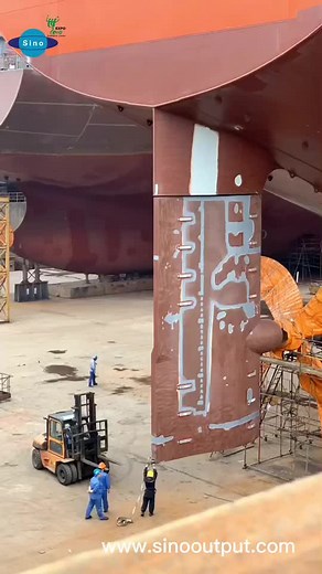 67 degree mechanical rudder angle. Sinooutput one stop marine parts supplier to support you! #sinooutput #marine #shipyard #vessel #rudder